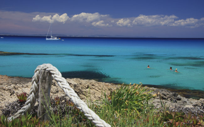 Formentera, view of Ibiza