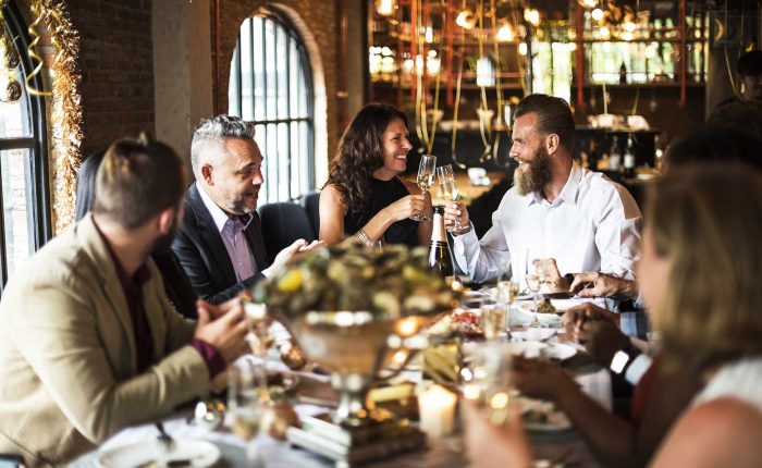 People eating in a restaurant