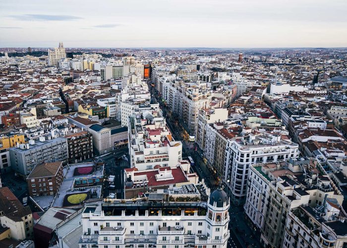 Madrid from the sky: Rooftops & Gran Via tour